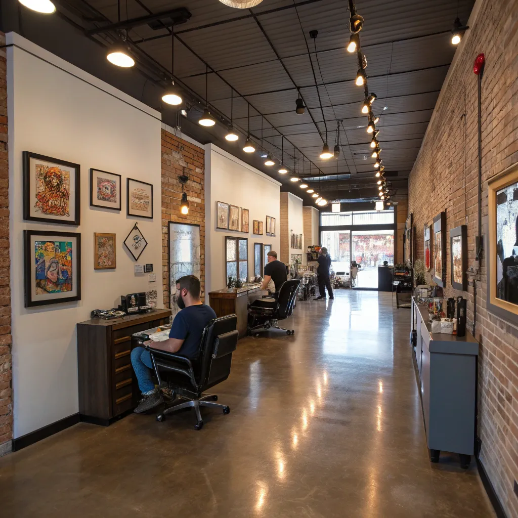 Interior view of SORVETHIA Tattoo Parlor